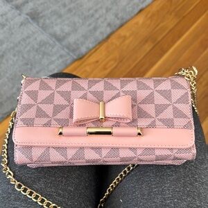 Pink Bow Accent Women's Bag